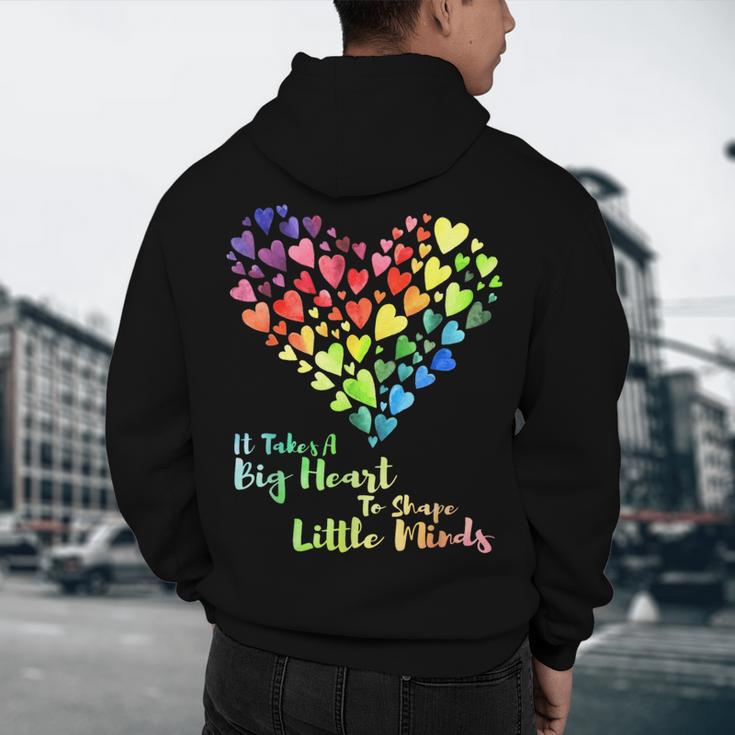It Takes A Big Heart To Shape Little Minds Teacher Student Men Women Kids Men's Hoodie Back Print, novelty gifts, funny gifts It Takes A Big Heart To Shape Little Minds Teacher Student Men Women Kids Men's Hoodie Back Print, novelty gifts, funny gifts