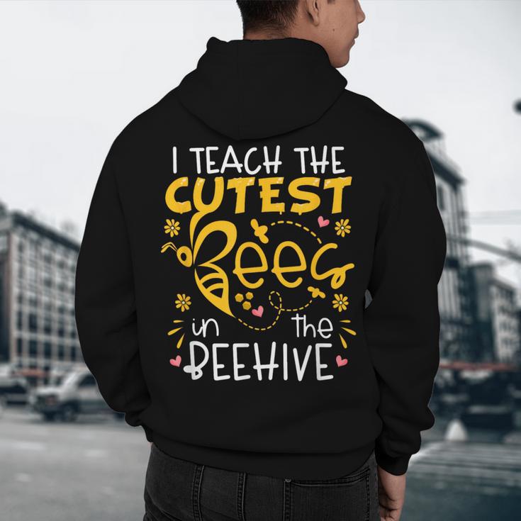 I Teach The Cutest Bees In The Beehive Teacher Men's Hoodie Back Print, novelty gifts, funny gifts I Teach The Cutest Bees In The Beehive Teacher Men's Hoodie Back Print, novelty gifts, funny gifts