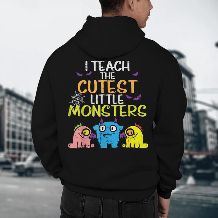 I Teach Cutest Little Monsters Halloween Teacher Men Women Men's Hoodie Back Print, novelty gifts, funny gifts I Teach Cutest Little Monsters Halloween Teacher Men Women Men's Hoodie Back Print, novelty gifts, funny gifts