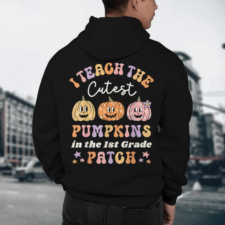 I Teach The Cutest Pumpkins In The Patch 1st Grade Teacher For Men Women Kids Men's Hoodie Back Print, novelty gifts, funny gifts I Teach The Cutest Pumpkins In The Patch 1st Grade Teacher For Men Women Kids Men's Hoodie Back Print, novelty gifts, funny gifts