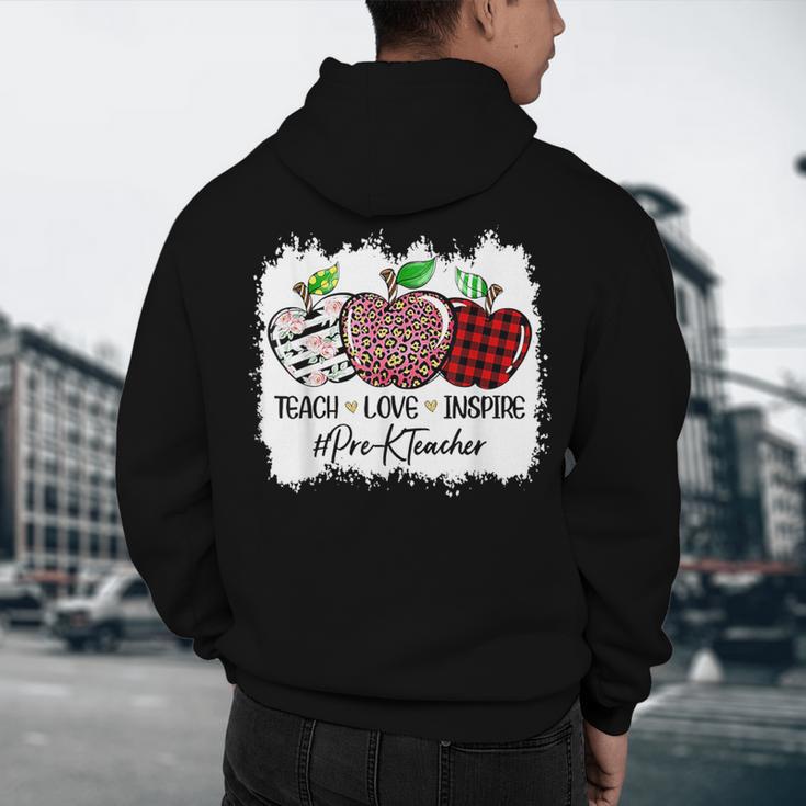 Teach Love Inspire Pre-k Teacher Apple Leopard Red Plain Men's Hoodie Back Print, novelty gifts, funny gifts Teach Love Inspire Pre-k Teacher Apple Leopard Red Plain Men's Hoodie Back Print, novelty gifts, funny gifts