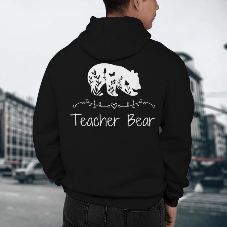 Teacher Bear For Educators Teacher Appreciation Men's Hoodie Back Print, novelty gifts, funny gifts Teacher Bear For Educators Teacher Appreciation Men's Hoodie Back Print, novelty gifts, funny gifts