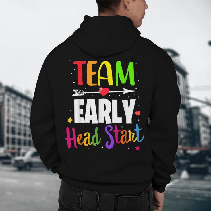 Teacher Early Childhood Education Preschool Head Start Crew Men's Hoodie Back Print, novelty gifts, funny gifts