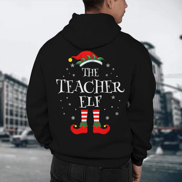 The Teacher Elf Christmas Family Matching Group Xmas Men's Hoodie Back Print, novelty gifts, funny gifts The Teacher Elf Christmas Family Matching Group Xmas Men's Hoodie Back Print, novelty gifts, funny gifts
