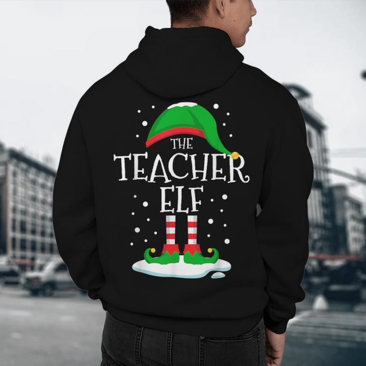 The Teacher Elf Christmas Family Matching Xmas Group For Men Women Men's Hoodie Back Print, novelty gifts, funny gifts The Teacher Elf Christmas Family Matching Xmas Group For Men Women Men's Hoodie Back Print, novelty gifts, funny gifts