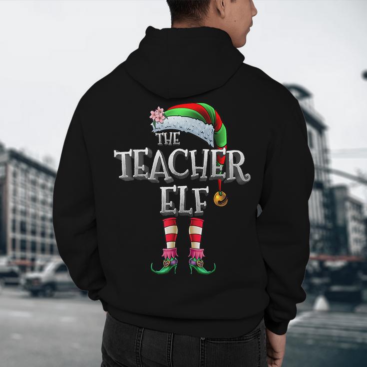 The Teacher Elf Shirt Matching Family Christmas Elf Men Women Kids Men's Hoodie Back Print, novelty gifts, funny gifts The Teacher Elf Shirt Matching Family Christmas Elf Men Women Kids Men's Hoodie Back Print, novelty gifts, funny gifts