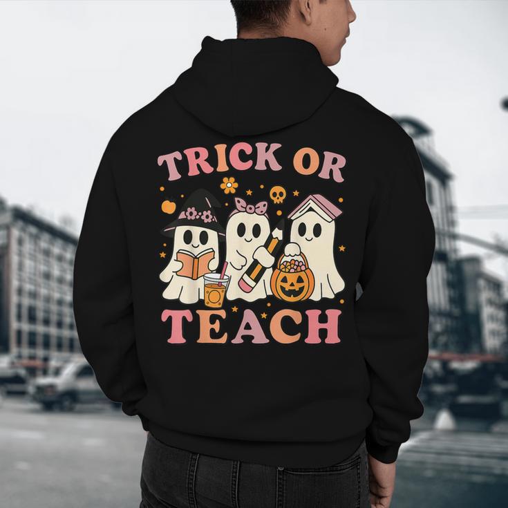 Teacher Halloween Trick Or Teach Cute Ghost Coffee Pumpkins Men's Hoodie Back Print, novelty gifts, funny gifts Teacher Halloween Trick Or Teach Cute Ghost Coffee Pumpkins Men's Hoodie Back Print, novelty gifts, funny gifts