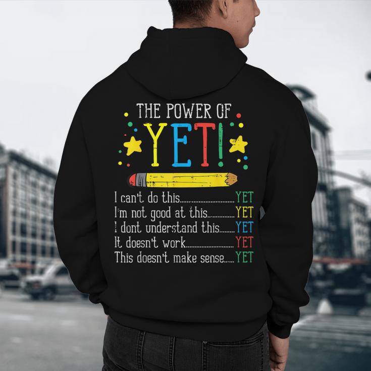 Teacher Power Of Yet Cant Do This Inspirational Women Men Men's Hoodie Back Print, novelty gifts, funny gifts Teacher Power Of Yet Cant Do This Inspirational Women Men Men's Hoodie Back Print, novelty gifts, funny gifts
