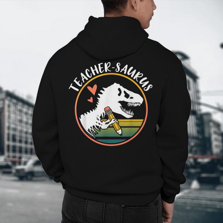 Teacher-Saurus Dinosaur Teacher Design T-Rex Design Men's Hoodie Back Print, novelty gifts, funny gifts Teacher-Saurus Dinosaur Teacher Design T-Rex Design Men's Hoodie Back Print, novelty gifts, funny gifts