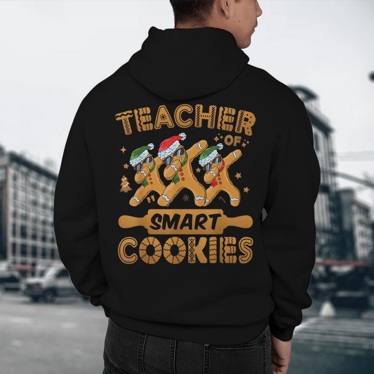 Teacher Of Smart Cookies Gingerbread Christmas Teacher Men's Hoodie Back Print, novelty gifts, funny gifts