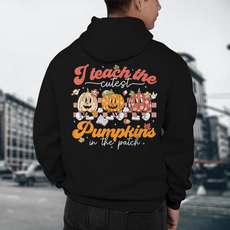Teacher I Teach The Cutest Pumpkins In The Patch Fall Autumn Men's Hoodie Back Print, novelty gifts, funny gifts Teacher I Teach The Cutest Pumpkins In The Patch Fall Autumn Men's Hoodie Back Print, novelty gifts, funny gifts