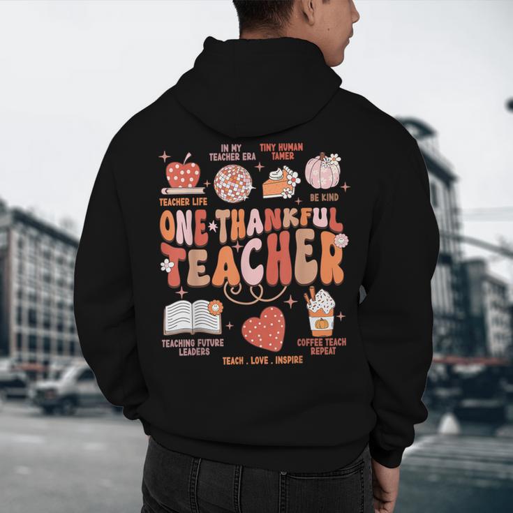 Teacher Thanksgiving Shirt Women One Thankful Teacher Fall Men's Hoodie Back Print, novelty gifts, funny gifts Teacher Thanksgiving Shirt Women One Thankful Teacher Fall Men's Hoodie Back Print, novelty gifts, funny gifts