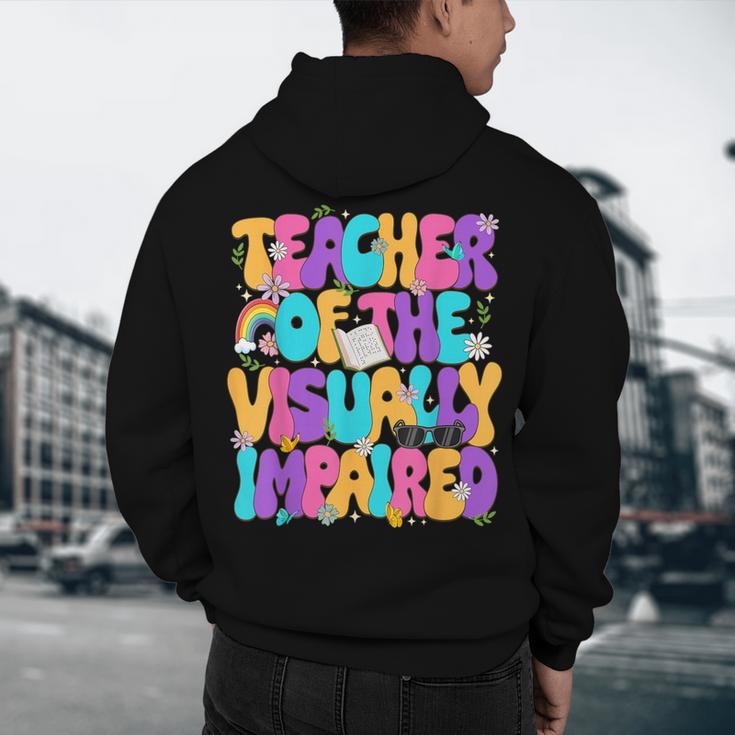 Teacher Of The Visually Impaired Blindness Awareness Men's Hoodie Back Print, novelty gifts, funny gifts Teacher Of The Visually Impaired Blindness Awareness Men's Hoodie Back Print, novelty gifts, funny gifts