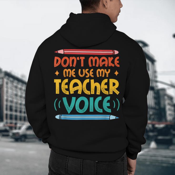 Teacher Voice Teacherlife Primary School Teacher Men's Hoodie Back Print, novelty gifts, funny gifts Teacher Voice Teacherlife Primary School Teacher Men's Hoodie Back Print, novelty gifts, funny gifts