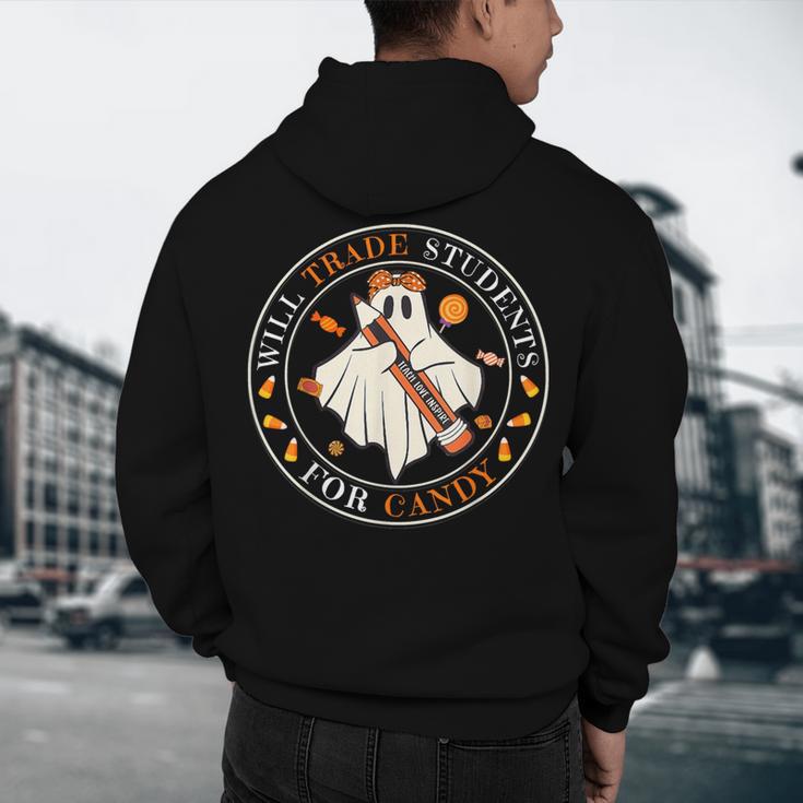 Teacher Will Trade Students For Candy Easy Halloween Costume Men's Hoodie Back Print, novelty gifts, funny gifts Teacher Will Trade Students For Candy Easy Halloween Costume Men's Hoodie Back Print, novelty gifts, funny gifts