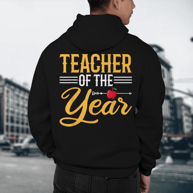 Teacher Of The Year Men Women Teachers Men's Hoodie Back Print, novelty gifts, funny gifts Teacher Of The Year Men Women Teachers Men's Hoodie Back Print, novelty gifts, funny gifts