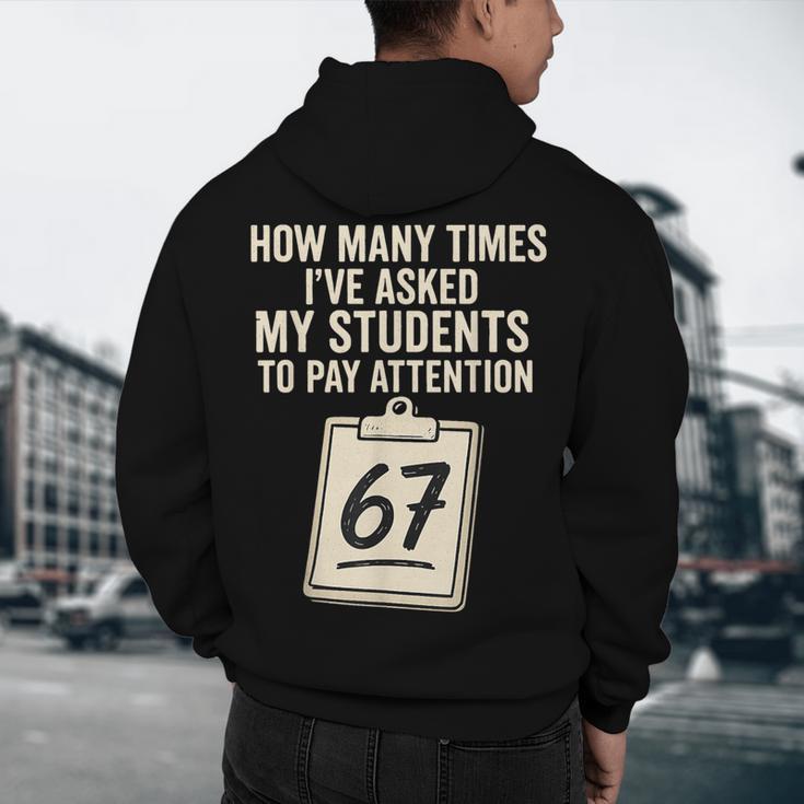 Teachers 67 Meme Men's Hoodie Back Print, novelty gifts, funny gifts Teachers 67 Meme Men's Hoodie Back Print, novelty gifts, funny gifts