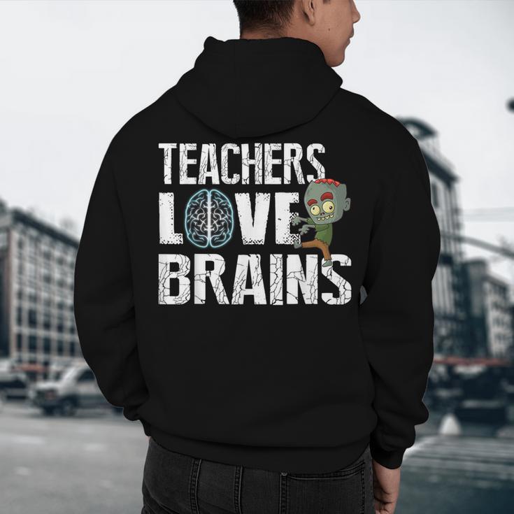 Teachers Love Brains Zombie Halloween Hilarious Men's Hoodie Back Print, novelty gifts, funny gifts Teachers Love Brains Zombie Halloween Hilarious Men's Hoodie Back Print, novelty gifts, funny gifts