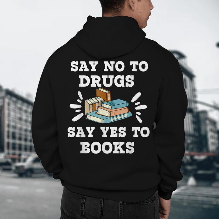 Teachers Red Ribbon Week Say No To Drugs Say Yes To Books Men's Hoodie Back Print, novelty gifts, funny gifts Teachers Red Ribbon Week Say No To Drugs Say Yes To Books Men's Hoodie Back Print, novelty gifts, funny gifts