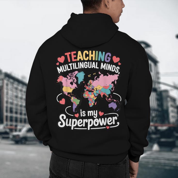 Teaching Multilingual Minds Learners English ESL Teacher Men's Hoodie Back Print, novelty gifts, funny gifts Teaching Multilingual Minds Learners English ESL Teacher Men's Hoodie Back Print, novelty gifts, funny gifts