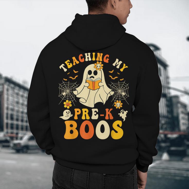 Teaching My Pre-K Boos Crew Teachers Halloween Ghost Men's Hoodie Back Print, novelty gifts, funny gifts Teaching My Pre-K Boos Crew Teachers Halloween Ghost Men's Hoodie Back Print, novelty gifts, funny gifts