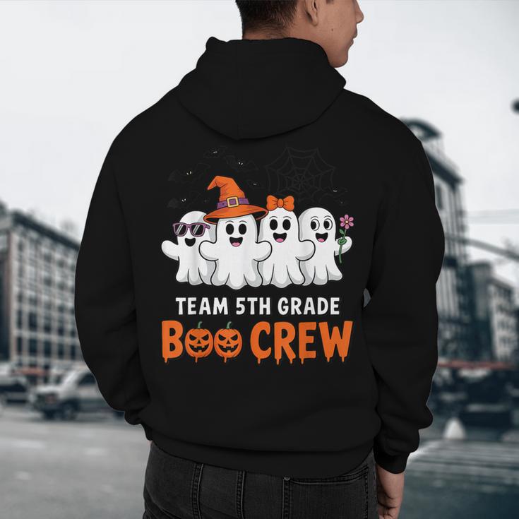 Team 5th Grade Boo Crew Halloween Teacher Student Costume Men's Hoodie Back Print, novelty gifts, funny gifts
