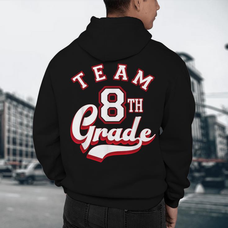 Team 8th Grade Eighth For Teacher Or Students For Men Women Girls Kids Men's Hoodie Back Print, novelty gifts, funny gifts Team 8th Grade Eighth For Teacher Or Students For Men Women Girls Kids Men's Hoodie Back Print, novelty gifts, funny gifts