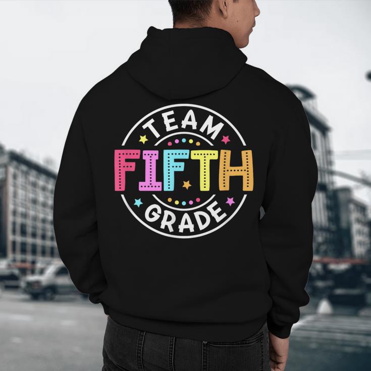 Team Fifth Grade Teacher Back To School 5th Grade Squad Kids Men's Hoodie Back Print, novelty gifts, funny gifts Team Fifth Grade Teacher Back To School 5th Grade Squad Kids Men's Hoodie Back Print, novelty gifts, funny gifts