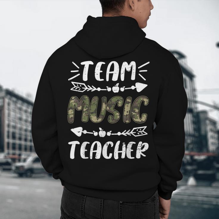 Team Music Teacher Camo Teacher Student Back To School Men's Hoodie Back Print, novelty gifts, funny gifts Team Music Teacher Camo Teacher Student Back To School Men's Hoodie Back Print, novelty gifts, funny gifts