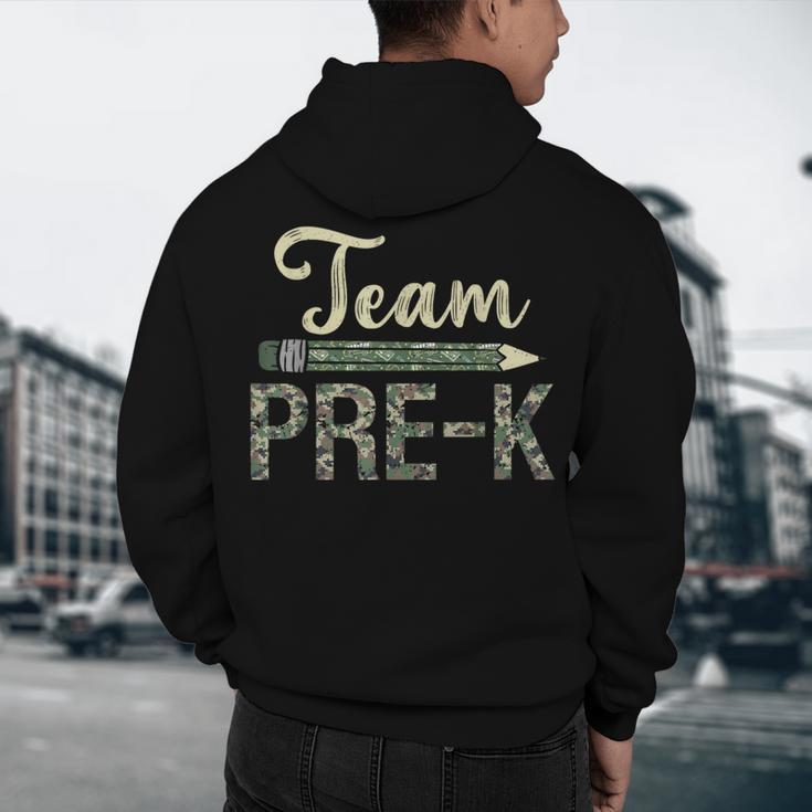 Team Pre-K Camo Pre-K Teacher Camouflage Men's Hoodie Back Print, novelty gifts, funny gifts Team Pre-K Camo Pre-K Teacher Camouflage Men's Hoodie Back Print, novelty gifts, funny gifts