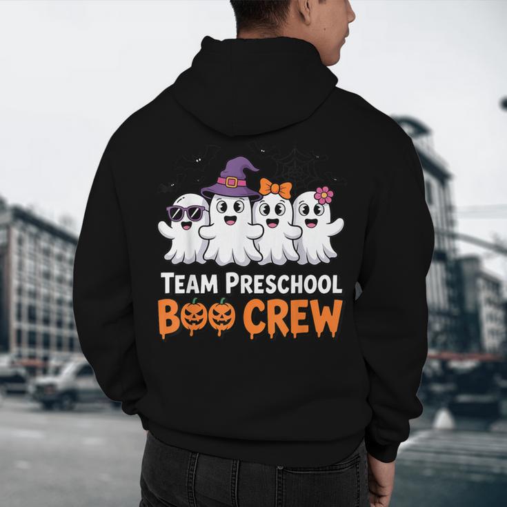 Team Preschool Boo Crew Halloween Teacher Student Costume Men's Hoodie Back Print, novelty gifts, funny gifts