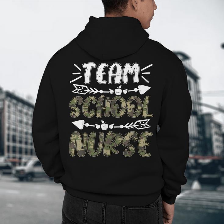 Team School Nurse Camo Teacher Student Back To School For Men Women Men's Hoodie Back Print, novelty gifts, funny gifts Team School Nurse Camo Teacher Student Back To School For Men Women Men's Hoodie Back Print, novelty gifts, funny gifts
