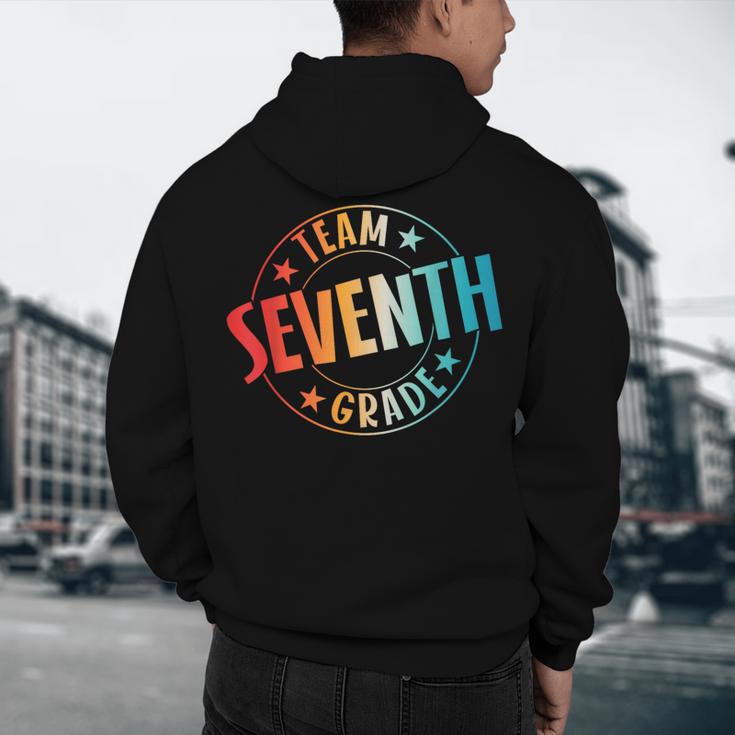 Team Seventh Grade Teacher Student Back To School 7th Grade Men's Hoodie Back Print, novelty gifts, funny gifts Team Seventh Grade Teacher Student Back To School 7th Grade Men's Hoodie Back Print, novelty gifts, funny gifts