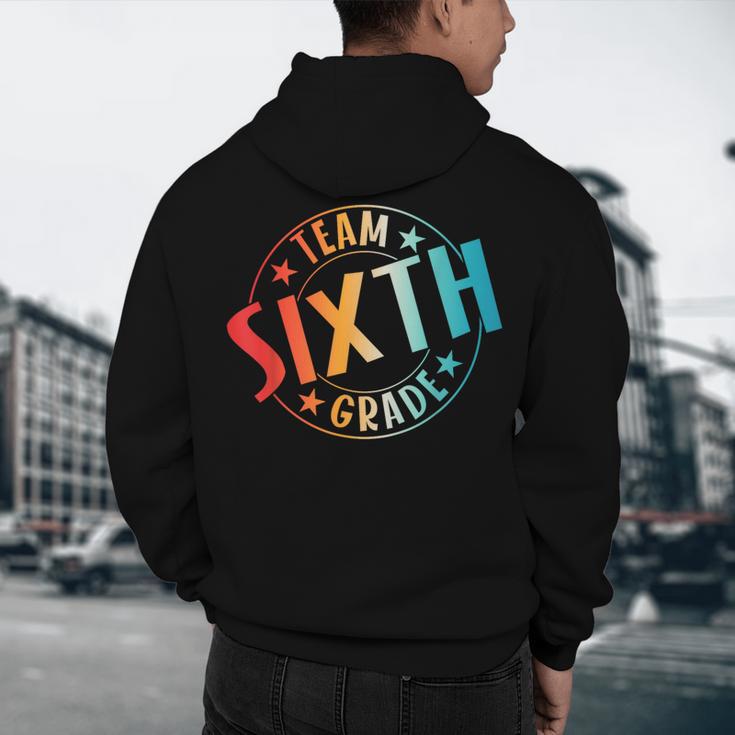 Team Sixth Grade Teacher Student Back To School 6th Grade Men's Hoodie Back Print, novelty gifts, funny gifts Team Sixth Grade Teacher Student Back To School 6th Grade Men's Hoodie Back Print, novelty gifts, funny gifts