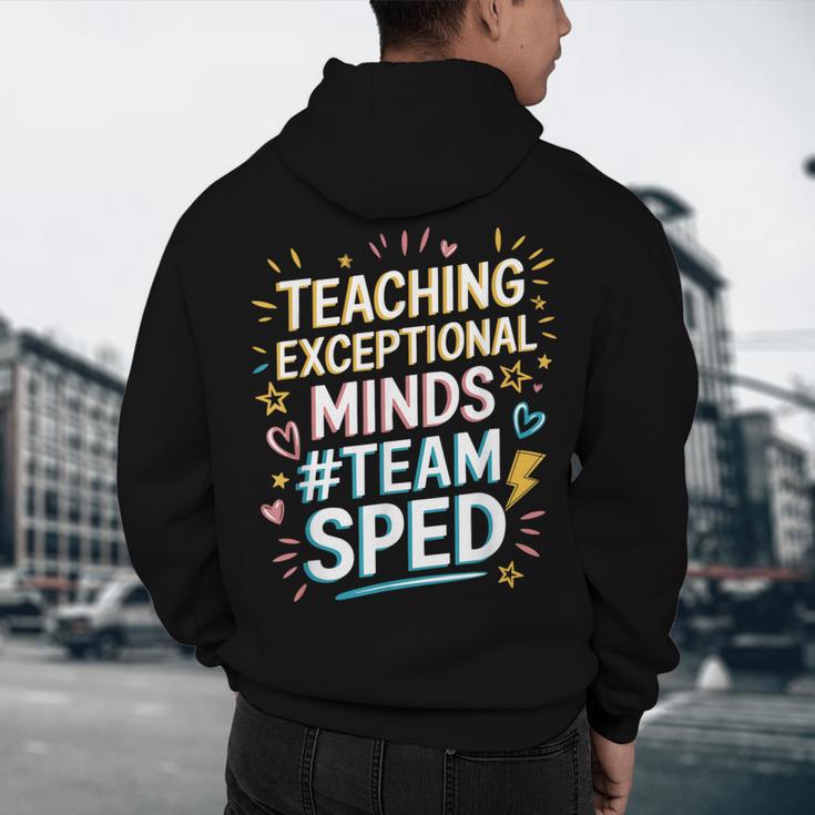 Team Sped Sped Teacher Special Education Teacher Team Men's Hoodie Back Print, novelty gifts, funny gifts