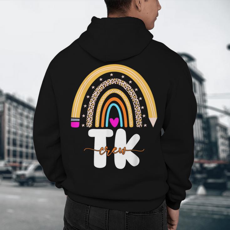 Team TK Transitional Kindergaten TK Crew Squad Teacher Kids Men's Hoodie Back Print, novelty gifts, funny gifts