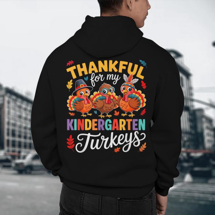 Thankful For My Kindergarten Turkeys Thanksgiving Teacher Men's Hoodie Back Print, novelty gifts, funny gifts Thankful For My Kindergarten Turkeys Thanksgiving Teacher Men's Hoodie Back Print, novelty gifts, funny gifts