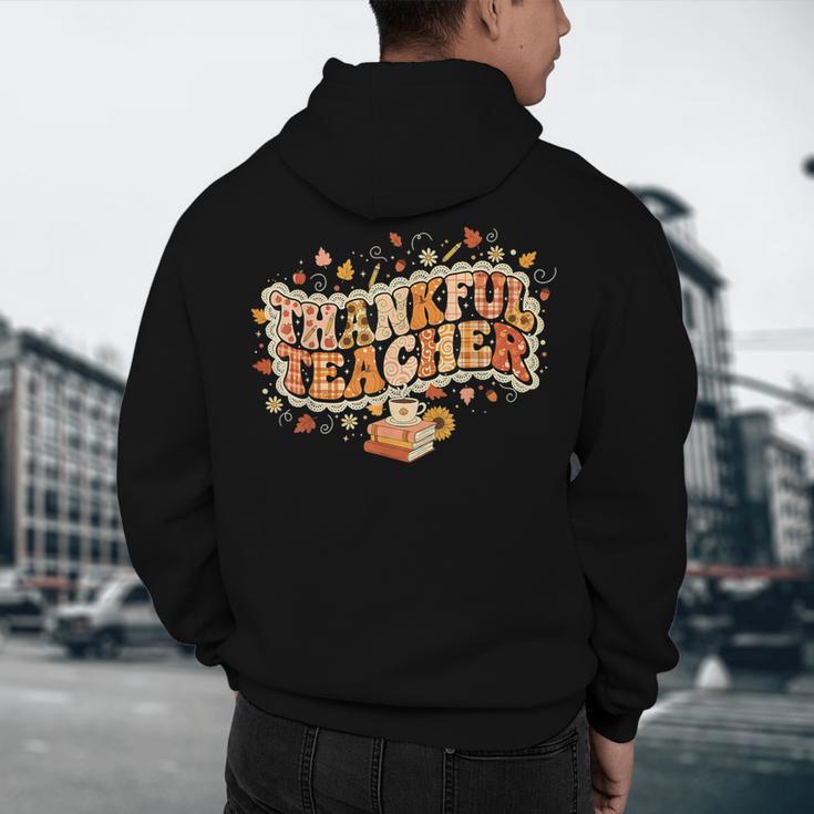 Thankful Teacher Shirts For Women Teach Thanksgiving Teacher Men's Hoodie Back Print, novelty gifts, funny gifts Thankful Teacher Shirts For Women Teach Thanksgiving Teacher Men's Hoodie Back Print, novelty gifts, funny gifts