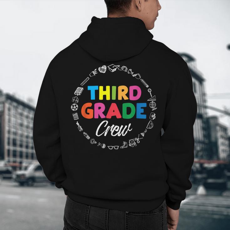 Third Grade Crew First Day Of School 3rd Grade Teacher Men's Hoodie Back Print, novelty gifts, funny gifts Third Grade Crew First Day Of School 3rd Grade Teacher Men's Hoodie Back Print, novelty gifts, funny gifts