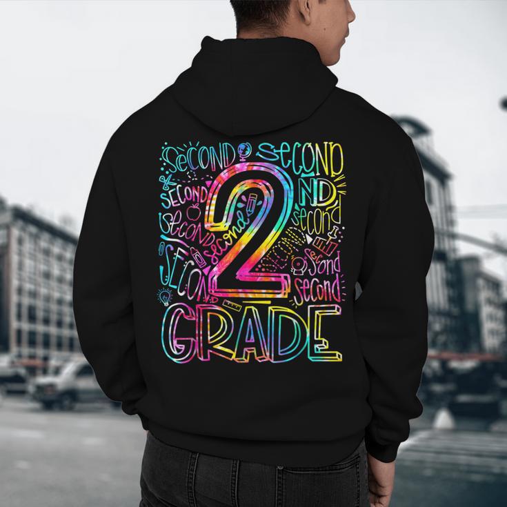 Tie Dye 2nd Grade Typography Team Second Grade Teacher Men's Hoodie Back Print, novelty gifts, funny gifts Tie Dye 2nd Grade Typography Team Second Grade Teacher Men's Hoodie Back Print, novelty gifts, funny gifts