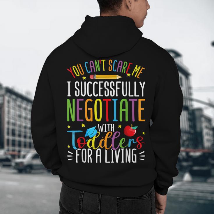 Toddler Negotiator Preschool Teacher Humor Babysitters Men's Hoodie Back Print, novelty gifts, funny gifts Toddler Negotiator Preschool Teacher Humor Babysitters Men's Hoodie Back Print, novelty gifts, funny gifts