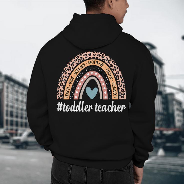Toddler Teacher Rainbow Leopard Infant Teacher Men Women Men's Hoodie Back Print, novelty gifts, funny gifts Toddler Teacher Rainbow Leopard Infant Teacher Men Women Men's Hoodie Back Print, novelty gifts, funny gifts