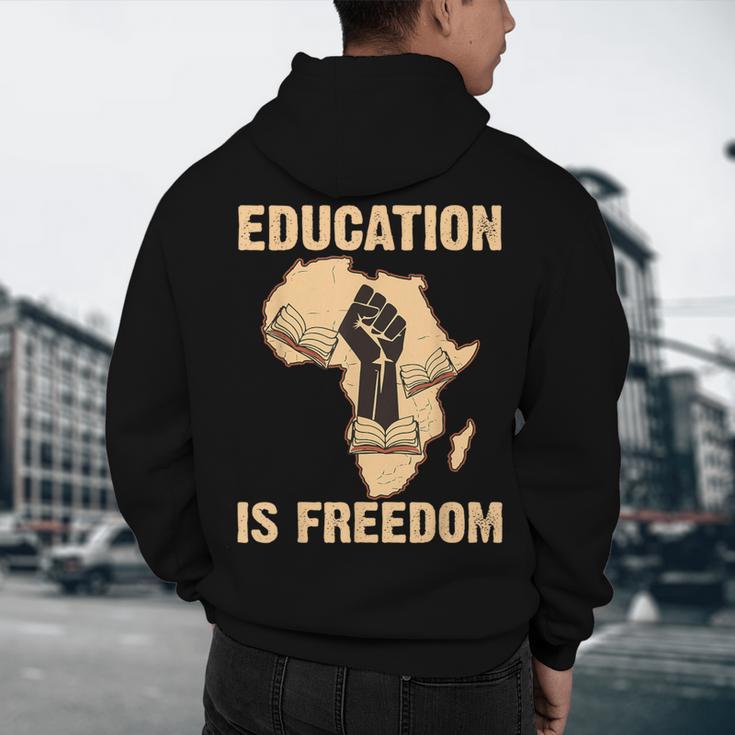 History Education Is Freedom African Map Black Teacher Men's Hoodie Back Print, novelty gifts, funny gifts History Education Is Freedom African Map Black Teacher Men's Hoodie Back Print, novelty gifts, funny gifts