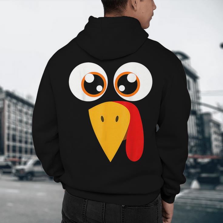 Turkey Face Halloween Costume Thanksgiving Teacher Nurse Men's Hoodie Back Print, novelty gifts, funny gifts Turkey Face Halloween Costume Thanksgiving Teacher Nurse Men's Hoodie Back Print, novelty gifts, funny gifts