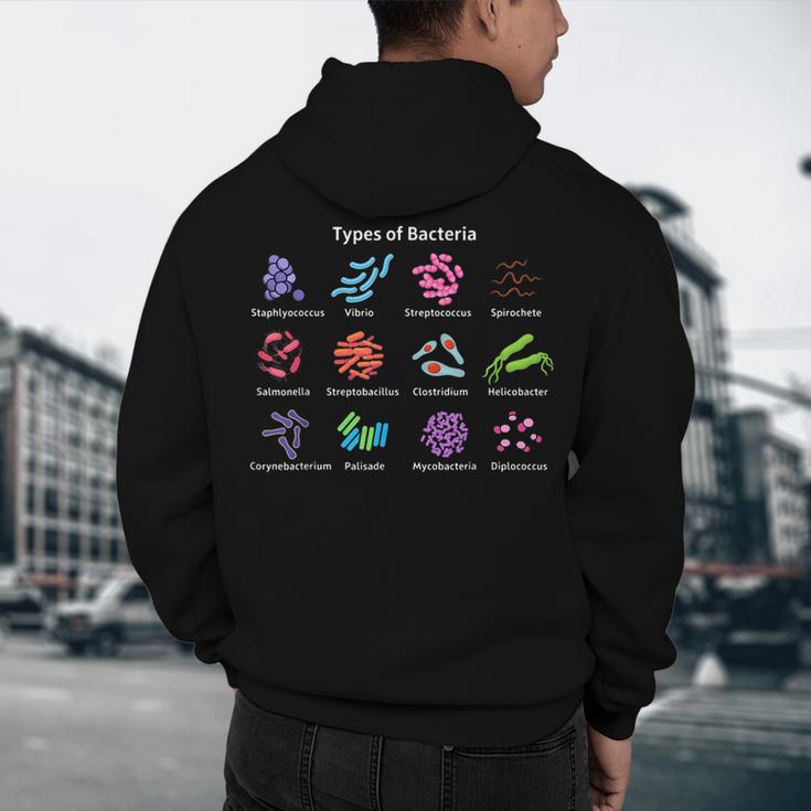 Types Of Bacteria Microbiologist Biology Science Teacher Men's Hoodie Back Print, novelty gifts, funny gifts Types Of Bacteria Microbiologist Biology Science Teacher Men's Hoodie Back Print, novelty gifts, funny gifts