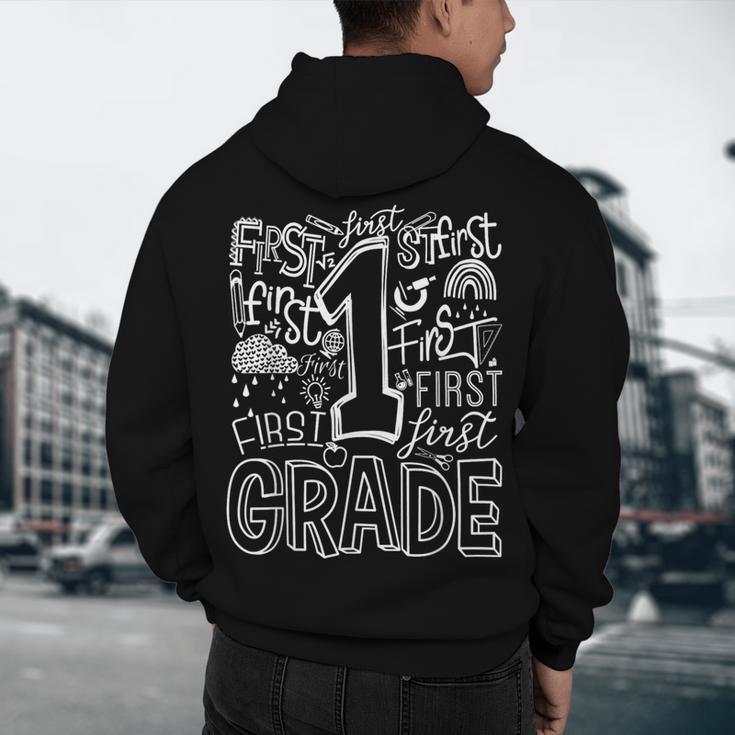 Typography 1st Grade Team Student Teacher Men's Hoodie Back Print, novelty gifts, funny gifts Typography 1st Grade Team Student Teacher Men's Hoodie Back Print, novelty gifts, funny gifts