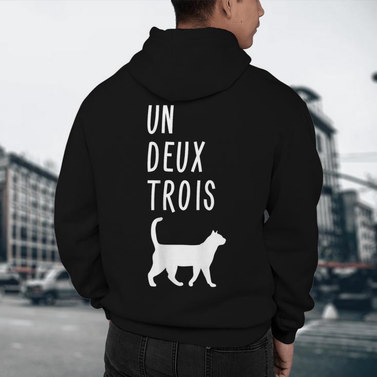Un Deux Trois Cat Shirt French Teacher Men's Hoodie Back Print, novelty gifts, funny gifts Un Deux Trois Cat Shirt French Teacher Men's Hoodie Back Print, novelty gifts, funny gifts