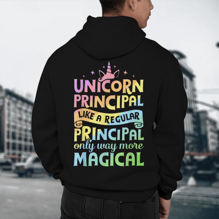 Unicorn Principal Back To School Teacher Appreciation Men's Hoodie Back Print, novelty gifts, funny gifts Unicorn Principal Back To School Teacher Appreciation Men's Hoodie Back Print, novelty gifts, funny gifts
