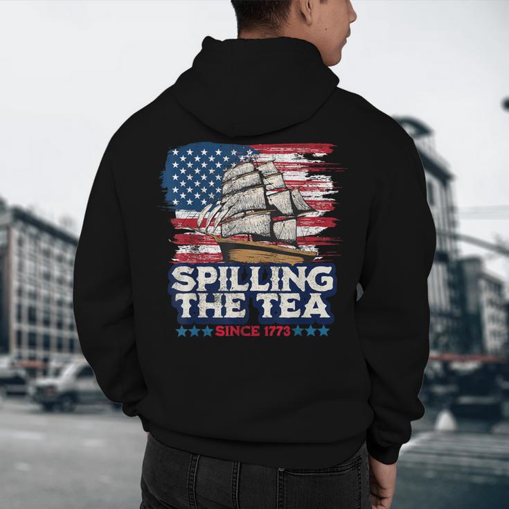 US History Teacher Boston Spilling The Tea Since 1773 Men's Hoodie Back Print, novelty gifts, funny gifts US History Teacher Boston Spilling The Tea Since 1773 Men's Hoodie Back Print, novelty gifts, funny gifts