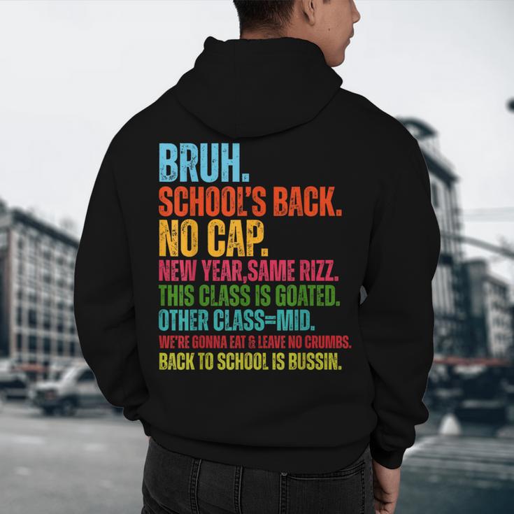 Vintage Bruh We Back No Cap Bruh We'Re Back Student Teacher Men's Hoodie Back Print, novelty gifts, funny gifts Vintage Bruh We Back No Cap Bruh We'Re Back Student Teacher Men's Hoodie Back Print, novelty gifts, funny gifts